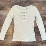 Daytrip  Soft Cream Strappy Long Sleeve Top From Buckle Size XS Photo 0