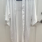Elegant White Women's Kimono Robe Size M Photo 0