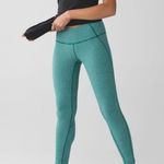 Lululemon Women’s Wunder Under Heathered Wee Stripe Menthol Green Leggings Sz 10 Photo 10