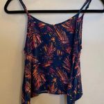 Mudd palm tree leaf Spaghetti strap top Photo 2