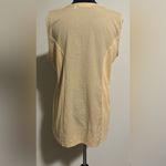 Soft Surroundings EUC  Cream Sleeveless Top with Floral Mirror size large Photo 5