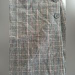 Aritzia Wilfred “Claudette Green Check" Wrap Plaid Skirt Size 2 Gray Photo 3