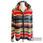 CRAZY HORSE Petite Hooded Striped Sweater Photo 0