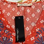 Anthropologie Chloe & Katie large embroidered crop top long sleeve V Photo 2