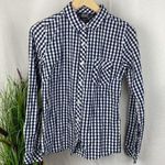 Outdoor Research Blue & White Plaid Gingham Long Sleeve Button Up Top M Size M Photo 0
