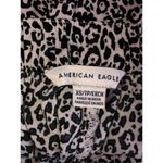 American Eagle  Leopard Print Skirt Size XS Cheetah Mini Ruffled Black White Mini Photo 1