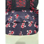 Sea New York Floral Silk top Crochet Trim Size 4 like‎ new Blue Photo 9