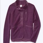 PINK - Victoria's Secret  Womens Sherpa Button-Up Sweatshirt Jacket Purple Sz Small Photo 0