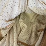 Lucky Penny Anthropologie Boho Leather Canvas Fringe Shoulder bag Hobo Cowgirl Tan Photo 6