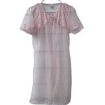 VTG 70s nightie pastel pink Peignoir size XL Photo 6
