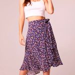 Band of Gypsies Band of the Free Linaelle Purple Floral Wrap Skirt
NWT Photo 0