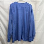 Cherokee  women's blue snap button long sleeve three pocket Crewcut scrub top XXL Photo 7