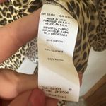 Fifteen Twenty Leopard Print Blouse Sheer Long Sleeve Top Animal Print Small Photo 4