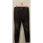MOTHER Denim  Black The Speedster Zip Jeans Photo 2