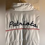 NFL New England Patriots White Team Apparel Jacket Medium full zip puffer sports Photo 5