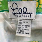 Lilly Pulitzer VTG Crazy Quilt Patch Mini Skirt Womens Size 12 Patchwork Photo 2