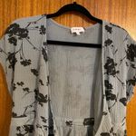 Bohme  Floral Print Cross Tie Midi Dress - Small Photo 1