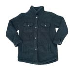 Lee ‎ Sherpa Jacket Womens Medium Button Front Olive Green Cozy Warm Outerwear Photo 0