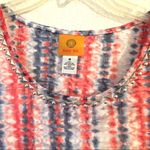 Ruby Rd . Tried & True studded detail burn out blouse M Photo 4