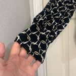 Adrienne Vittadini  Black Chain Link Long Sleeve Turtleneck Large Blouse.    2375 Photo 1