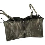 Charlotte Russe Women’s size M Metallic Cropped Bustier Top Photo 1