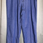 Orvis  Women's Midweight Relaxed Fit Tencel Blend Blue Chambray Pants Size Large Photo 0