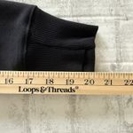 Athleta  Cozy Karma Black Asymmetrical Zip Sweatshirt Plush Yoga Sporty Dress XS Photo 10