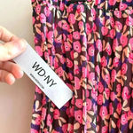 WD•NY WD.NY Floral Pleated Midi Skirt, Size Medium Photo 6