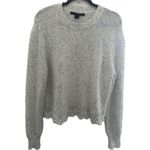 French Connection Sweater Size M White and Blue Photo 0