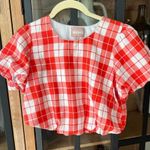 Show Me Your Mumu Bubble Highland Crop Top Picnic Plaid Americana short sleeve Photo 1
