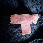 Lilly Pulitzer  Kristen Navy blue open knit cotton sweater size medium. Photo 1