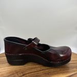Dansko Marcelle Mary Jane Clogs Shoes Maroon Comfort Retro Women's 37 US 6.5-7 Photo 5