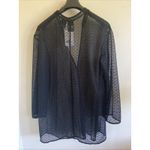 ZARA  Beachwear Black Open‎ Knit Swim Bathing Coverup Dress Womens Medium NEW NWT Photo 4