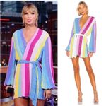 Retrofete Gabrielle Unicorn Rainbow Sequin Robe Dress Pink Size XS Photo 1