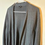 Talbots  Open Front Heather Gray Cotton‎ Rayon Cardigan Sweater Size XL Photo 1