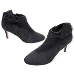 Nanette Lepore “Grace” Black Faux Suede Ankle Booties Photo 11
