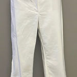 White House | Black Market Cream “Perfect Form” Straight Crop Pants- Size 12 Photo 0