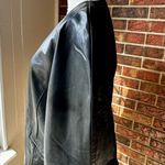 Kanar Black Leather Single Button Blazer Suit Style Vintage 80s Jacket Clubbing Size undefined Photo 4