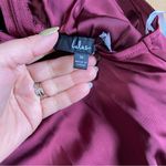 NWOT Lulus Classic Elegance Plum Chiffon Sleeveless Mock Neck Maxi Dress Red Size M Photo 4