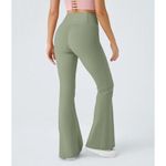 Aerie  OFFLINE Real Me Flare Hi-Rise Leggings Asparagus Green Womens Size Large L Photo 2