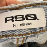 RSQ  Blue Denim Midi Jean Shorts Womens 24 Beach Summer Casual Vacation Photo 2