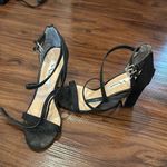 Nina  Black sparkly heels Size 7.5 Photo 1