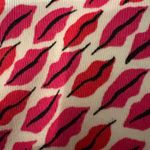 Chico's Chico’s Red and pink  lips patterned long sleeve top Women’s Sz L Photo 3