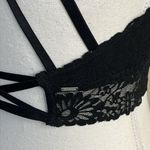 PINK - Victoria's Secret Pink Victoria’s Secret black lace crisscross bralette Photo 8