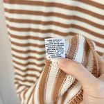 525 America  Raya Stripe Polo Knit Sweater Dress in Walnut Multi Size M LIKE NEW Photo 9