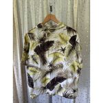 Vintage Lantana Casuals Women's 100% Linen Hawaiian Tropical Button Down Shirt M Size M Photo 2