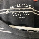 Aeropostale EUC Aero women’s 90s slim Kate tee black white‎ stripe short sleeve casual shirt Photo 1