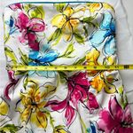 Mia Paluzzi Strapless Hibiscus Mini Dress Tropical Floral Print Size 2 Y2K Party White Photo 11