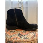 Born Shoes Born Black Suede Fringe Ankle Boots Kenia block Heel Western 7.5 boho western Photo 3