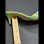 Kate Spade  Silk Metallic Floral Preppy Designer Classic Slip On Sandal Heels 8AA Photo 14